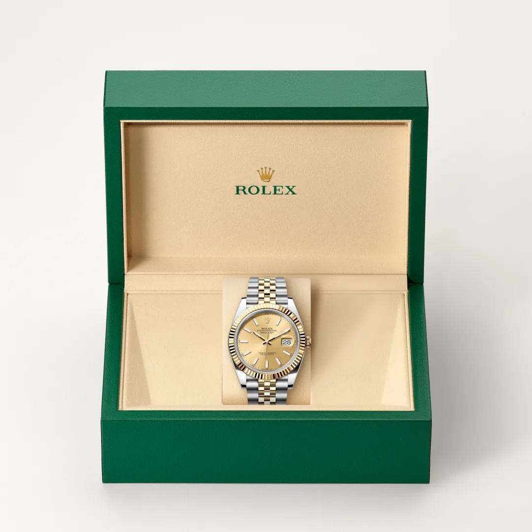 Rolex datejust in Rolesor giallo (combinazione di acciaio Oystersteel e oro giallo), M126333-0010 Abate 1920